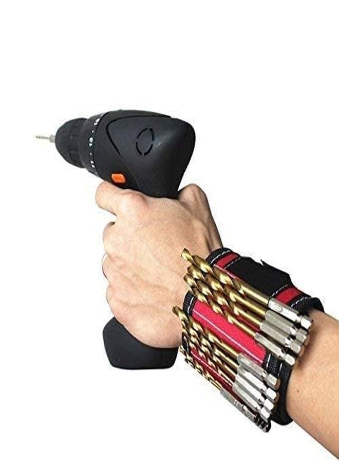 BUYOHLIC Super Strong Adjustable Breathable Magnetic Wristband for Holding Screws, Nails, Bolts, Drill Bits and Small Tools - Image 5